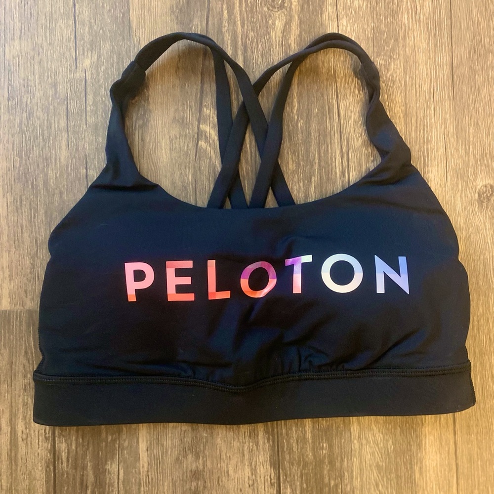 Black Lululemon Peloton Sports Bra